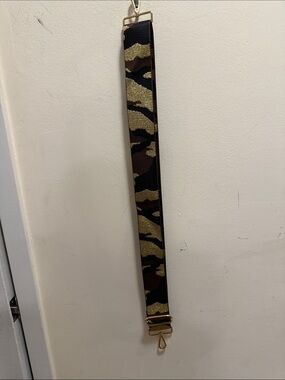 Gold Glitter Camo Strap - Detachable Bag Strap
